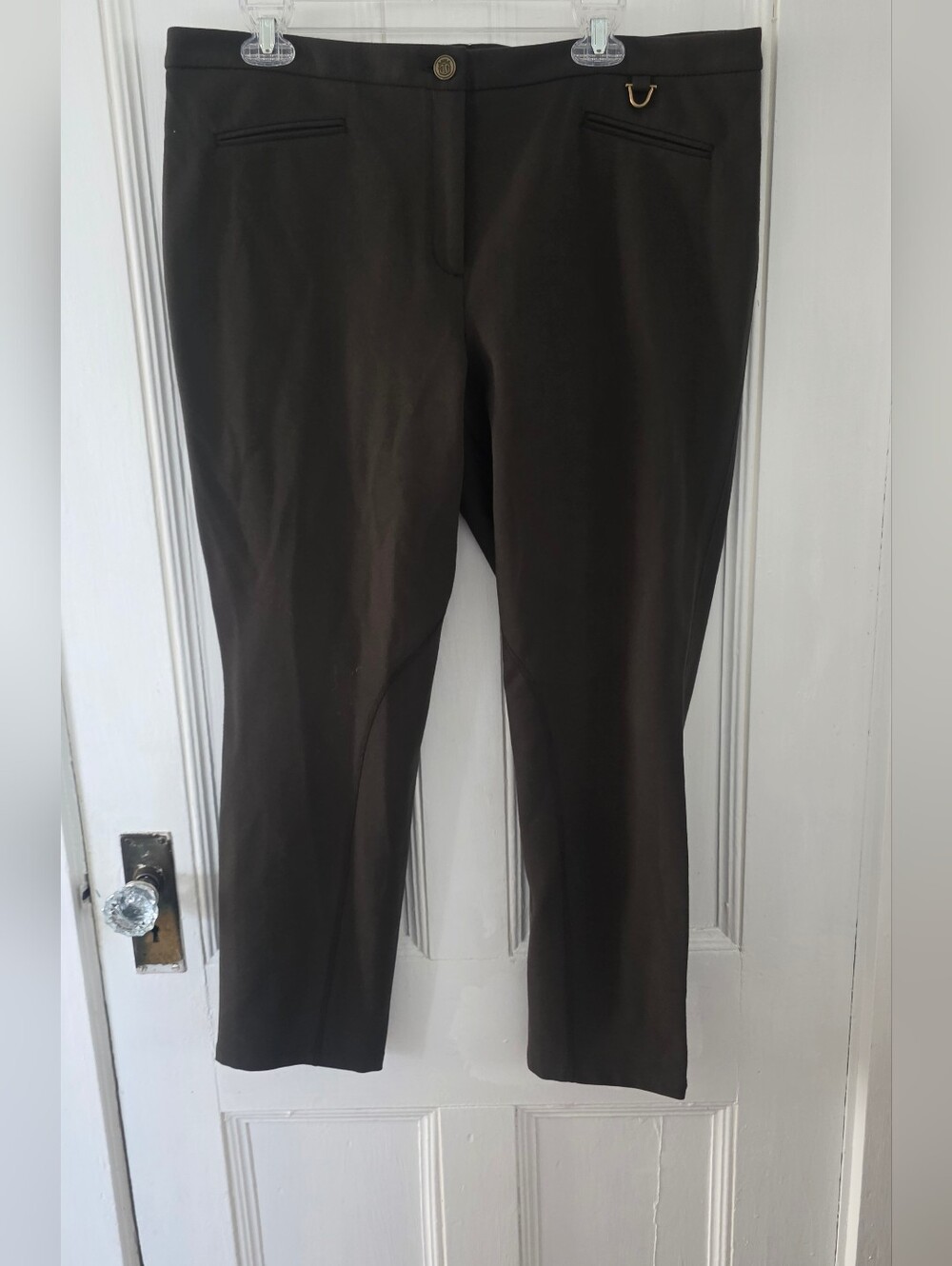 Talbots Dark Green Petite Plus Size Pant